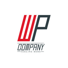 Initial Letter WP Design Logo Template