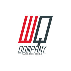 Initial Letter WQ Design Logo Template