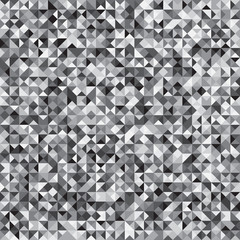 Pixelated grey mosaic check pattern background