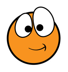 Innocent Cartoon Face Expression