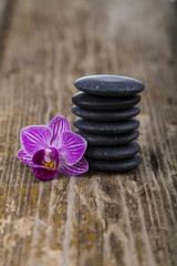 Spa treatments on a wooden background