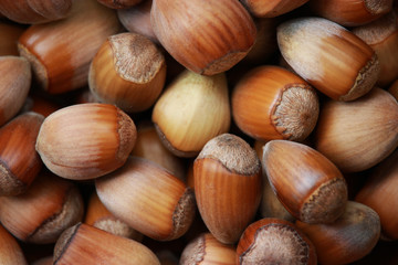 Covered with hazelnuts