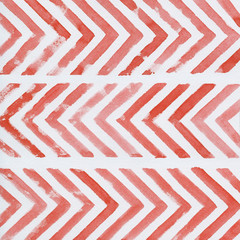 Abstract geometric watercolor background with chevron stripes - 171720448