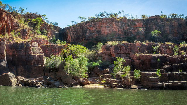 Katherine Gorge River Bank in Nitmiluk National Park, Northern Territory, Australia