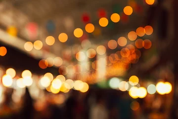 Fotobehang blur night festival light for background © Quality Stock Arts