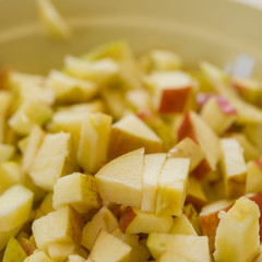 pieces of finely chopped apple