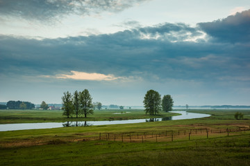Obraz premium Narew river somewhere on Podlasie, Poland