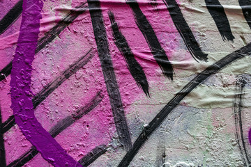 Detail graffiti on wall texture and background