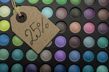 25 percent off in makeup