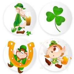 St. Patrick's Day Leprechaun Stickers