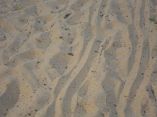chemin dans le sable