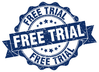 free trial stamp. sign. seal