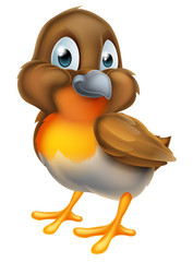 Robin Bird Cartoon Character