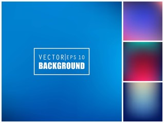 Abstract Creative concept vector multicolored blurred background set. For Web and Mobile Applications, art illustration template design, business infographic and social media, modern decoration