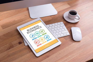 Business Economics Creativity Strategic Plan Growing Business Budget Accounting Word With Icons