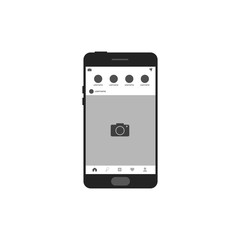 Network photo frame in smartphone