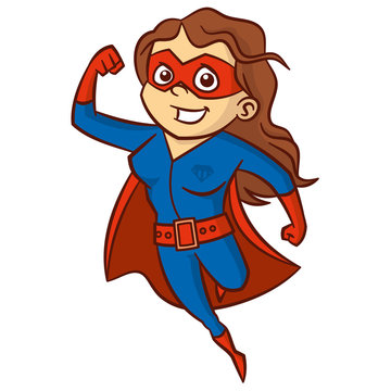 Super hero woman Cartoon character