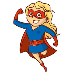 Superhero girl Cartoon character