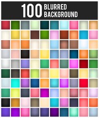 Abstract Creative concept vector multicolored blurred background set. For Web and Mobile Applications, art illustration template design, business infographic and social media, modern decoration