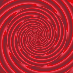 Red spiral pattern - digitally rendered background