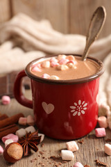 hot chocolate with marshmallow
