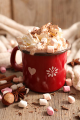 hot chocolate with marshmallow