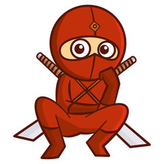Superhero Red Ninja Kid