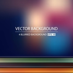 Abstract Creative concept vector multicolored blurred background set. For Web and Mobile Applications, art illustration template design, business infographic and social media, modern decoration