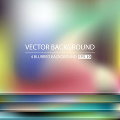 Abstract Creative concept vector multicolored blurred background set. For Web and Mobile Applications, art illustration template design, business infographic and social media, modern decoration