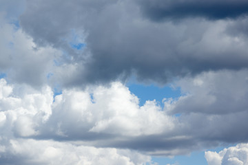 Obraz premium Blue sky with white clouds