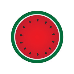 watermelon fruit icon- vector illustration