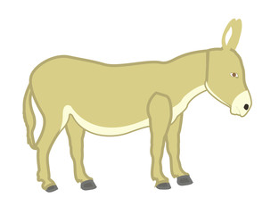 Donkey Drawing clip-art vector illustration 