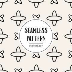 Abstract concept vector monochrome geometric pattern. Black and white minimal background. Creative illustration template. Seamless stylish texture. For wallpaper, surface, web design, textile, decor.