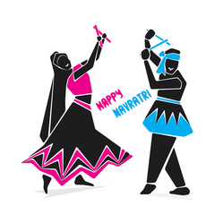 happy navratri festive poster