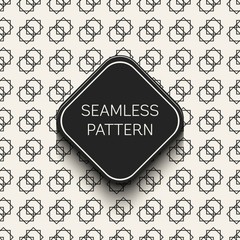 Abstract concept vector monochrome geometric pattern. Black and white minimal background. Creative illustration template. Seamless stylish texture. For wallpaper, surface, web design, textile, decor.