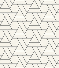 seamless geometric triangle hexagon grid pattern