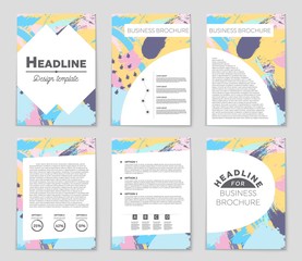 Abstract vector layout background set. For art template design, list, front page, mockup brochure theme style, banner, idea, cover, booklet, print, flyer, book, blank, card, ad, sign, sheet,, a4.