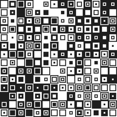Monochrome print abstractionism style. Vector seamless pattern for design. Black and white background. Minimalistic art tiles.