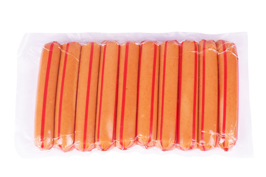 Sausage, breakfast on white