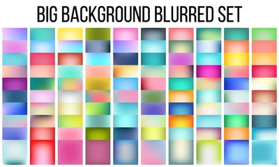 Abstract Creative concept vector multicolored blurred background set. For Web and Mobile Applications, art illustration template design, business infographic and social media, modern decoration