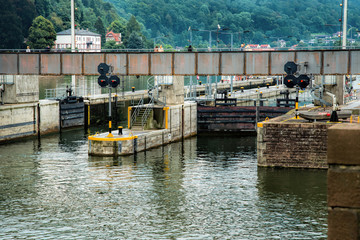 Staustufe in Heidelberg