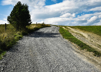 Stone path up the hill