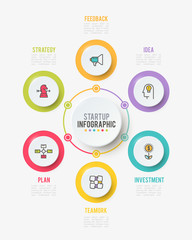 Vector infographic, number options template