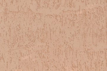 Textured wall with bark beetle effect, brown tint