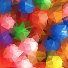 Colorful polygonal  Geometrical Pattern Graphic