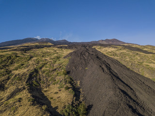 Lava field at sunset - Volcano Etna