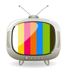 Retro TV - vector clip-art illustration