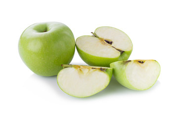 Fresh Green Apple Isolated on White Background