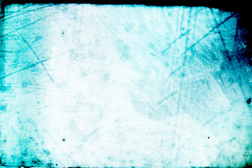 zerkratzte Oberfläche mit schwarzem Vintage Rahmen