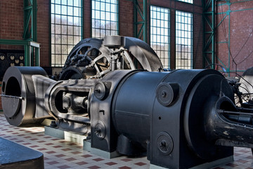 view on an old power generator